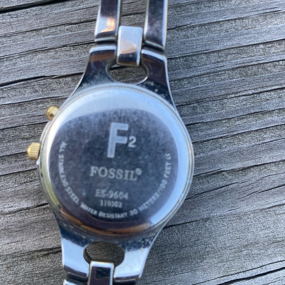 Fossil F2 watch silver and gold link watch ES-9064 - Picture 6 of 8